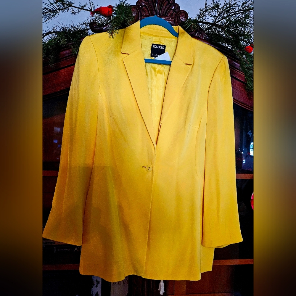 100% Silk Tomaso Sefanelli Blazer from Italy